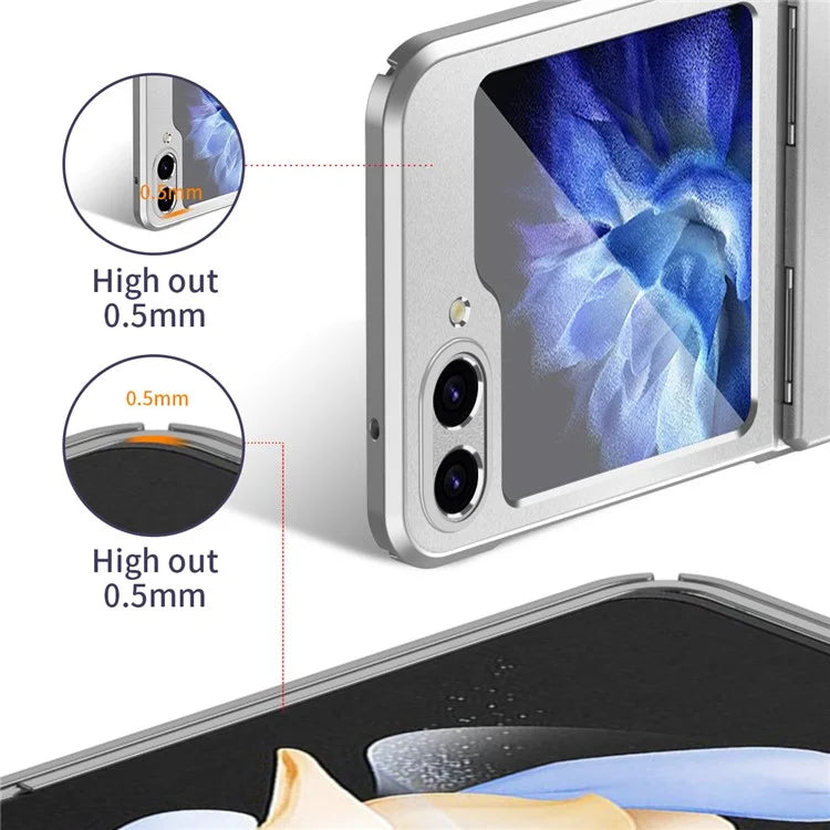 For Samsung Galaxy Z Flip6 5G Case Electroplating PC Hard Phone Cover