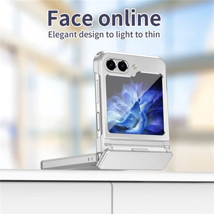 For Samsung Galaxy Z Flip6 5G Case Electroplating PC Hard Phone Cover