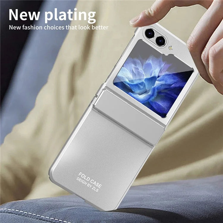 For Samsung Galaxy Z Flip6 5G Case Electroplating PC Hard Phone Cover