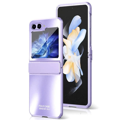For Samsung Galaxy Z Flip6 5G Case Electroplating PC Hard Phone Cover