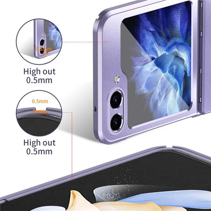 For Samsung Galaxy Z Flip6 5G Case Electroplating PC Hard Phone Cover