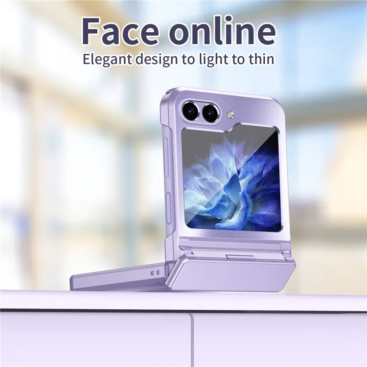 For Samsung Galaxy Z Flip6 5G Case Electroplating PC Hard Phone Cover