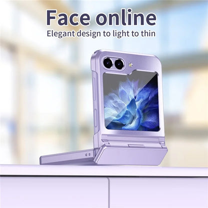 For Samsung Galaxy Z Flip6 5G Case Electroplating PC Hard Phone Cover