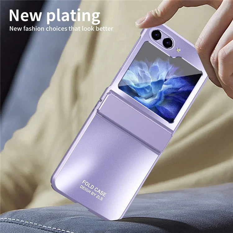 For Samsung Galaxy Z Flip6 5G Case Electroplating PC Hard Phone Cover