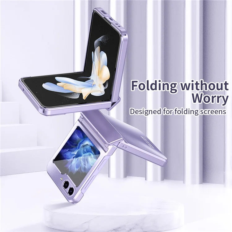 For Samsung Galaxy Z Flip6 5G Case Electroplating PC Hard Phone Cover