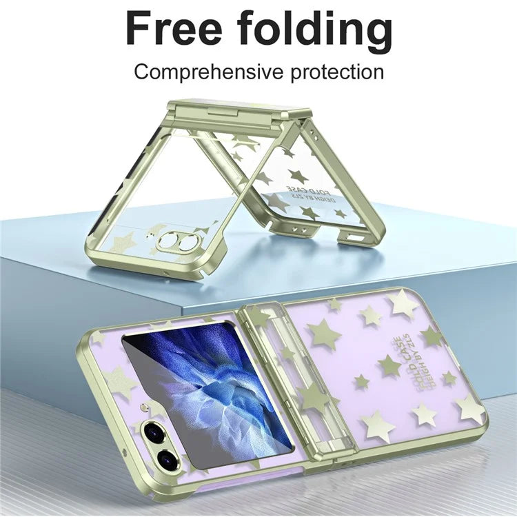 For Samsung Galaxy Z Flip6 5G Case Protective Hard PC Stars Pattern Phone Cover
