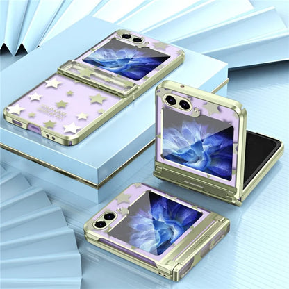 For Samsung Galaxy Z Flip6 5G Case Protective Hard PC Stars Pattern Phone Cover