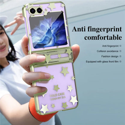 For Samsung Galaxy Z Flip6 5G Case Protective Hard PC Stars Pattern Phone Cover