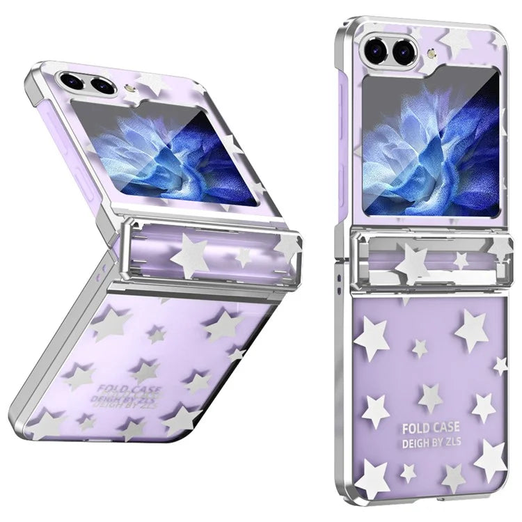 For Samsung Galaxy Z Flip6 5G Case Protective Hard PC Stars Pattern Phone Cover