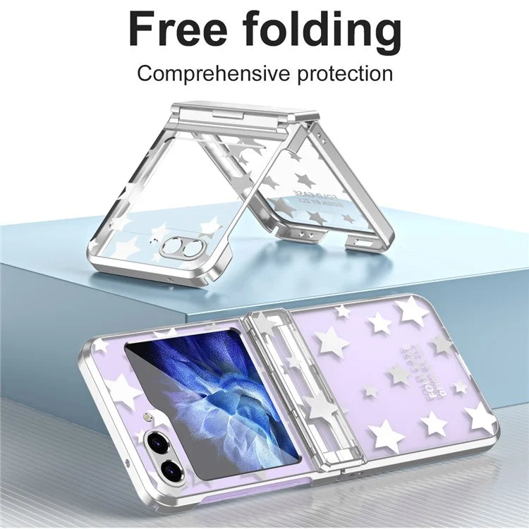 For Samsung Galaxy Z Flip6 5G Case Protective Hard PC Stars Pattern Phone Cover