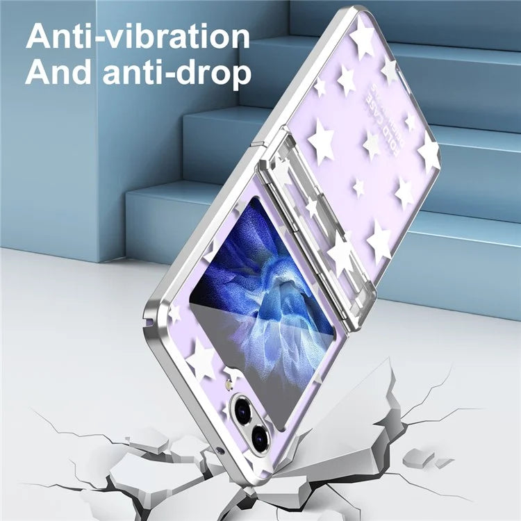For Samsung Galaxy Z Flip6 5G Case Protective Hard PC Stars Pattern Phone Cover