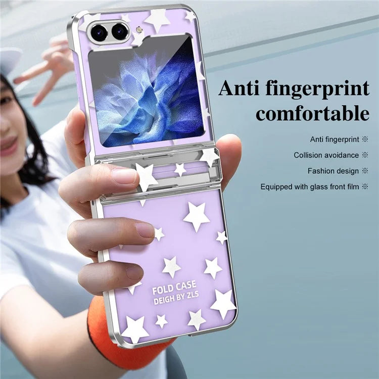 For Samsung Galaxy Z Flip6 5G Case Protective Hard PC Stars Pattern Phone Cover