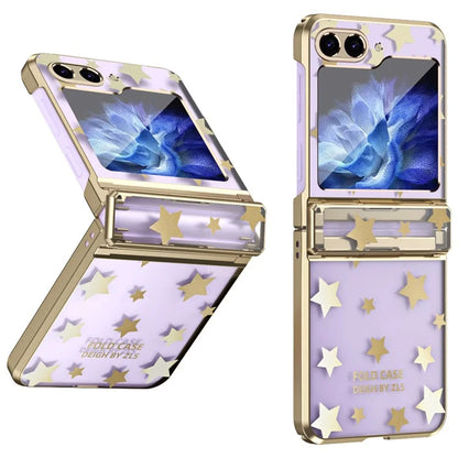 For Samsung Galaxy Z Flip6 5G Case Protective Hard PC Stars Pattern Phone Cover