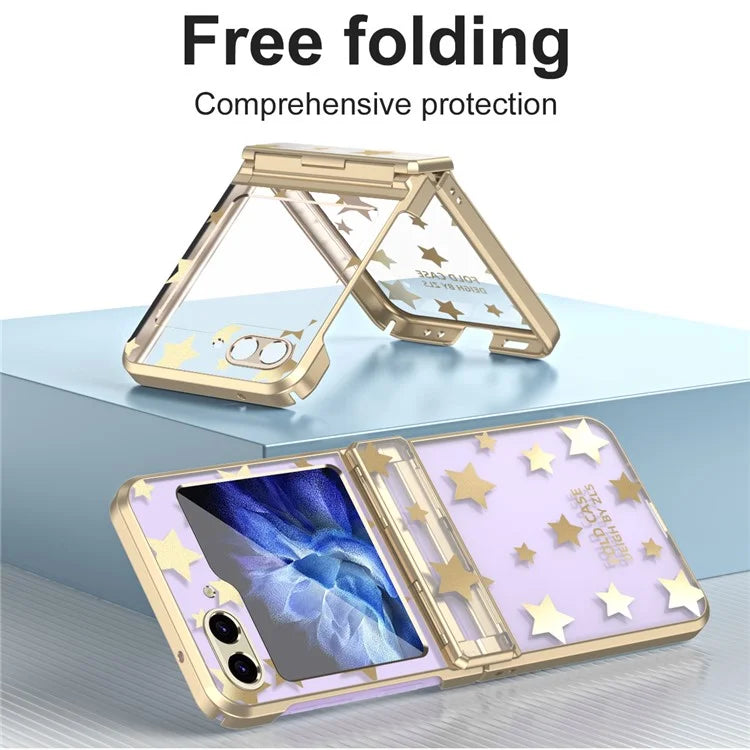 For Samsung Galaxy Z Flip6 5G Case Protective Hard PC Stars Pattern Phone Cover