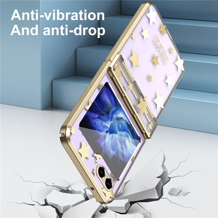 For Samsung Galaxy Z Flip6 5G Case Protective Hard PC Stars Pattern Phone Cover
