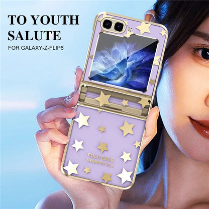 For Samsung Galaxy Z Flip6 5G Case Protective Hard PC Stars Pattern Phone Cover