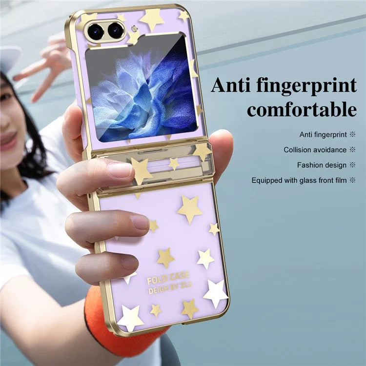For Samsung Galaxy Z Flip6 5G Case Protective Hard PC Stars Pattern Phone Cover