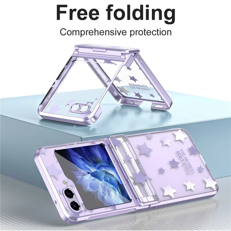 For Samsung Galaxy Z Flip6 5G Case Protective Hard PC Stars Pattern Phone Cover