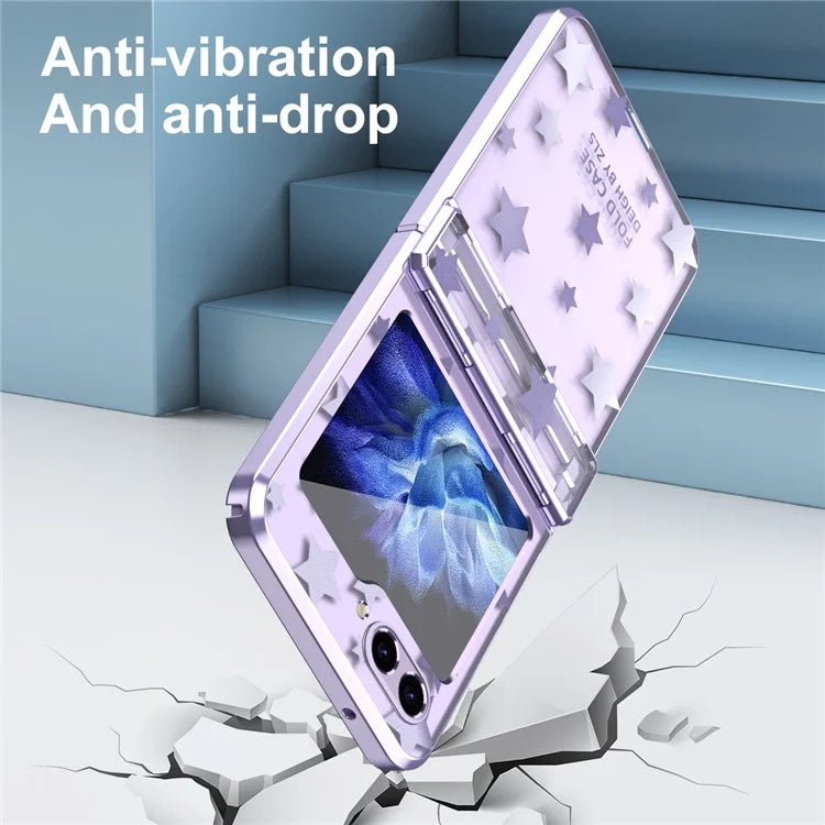 For Samsung Galaxy Z Flip6 5G Case Protective Hard PC Stars Pattern Phone Cover