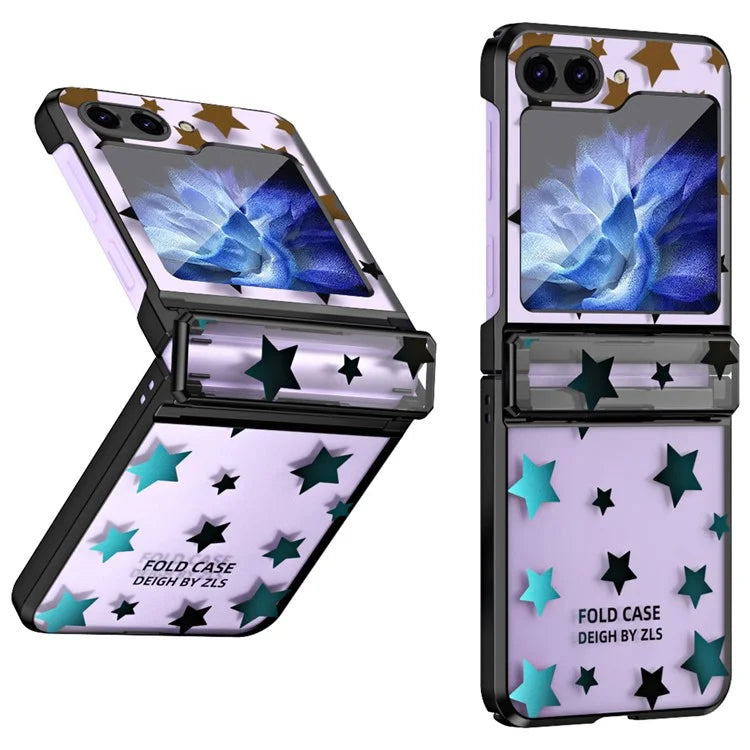 For Samsung Galaxy Z Flip6 5G Case Protective Hard PC Stars Pattern Phone Cover