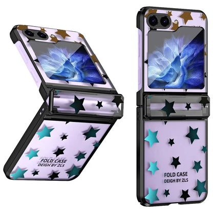 For Samsung Galaxy Z Flip6 5G Case Protective Hard PC Stars Pattern Phone Cover