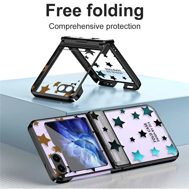 For Samsung Galaxy Z Flip6 5G Case Protective Hard PC Stars Pattern Phone Cover