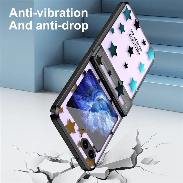 For Samsung Galaxy Z Flip6 5G Case Protective Hard PC Stars Pattern Phone Cover