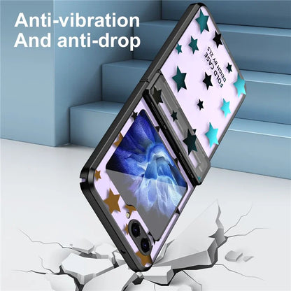 For Samsung Galaxy Z Flip6 5G Case Protective Hard PC Stars Pattern Phone Cover