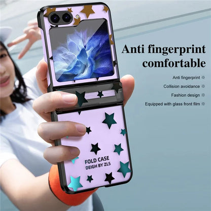 For Samsung Galaxy Z Flip6 5G Case Protective Hard PC Stars Pattern Phone Cover