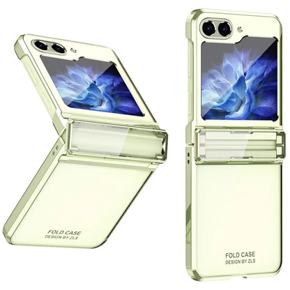 For Samsung Galaxy Z Flip6 5G Case Electroplating Hard PC Folding Phone Cover