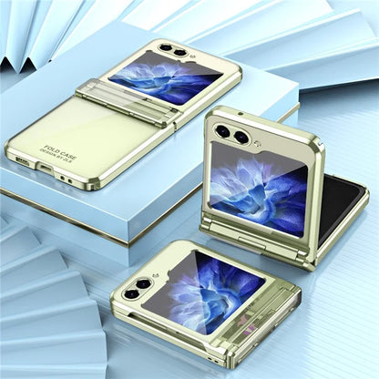 For Samsung Galaxy Z Flip6 5G Case Electroplating Hard PC Folding Phone Cover