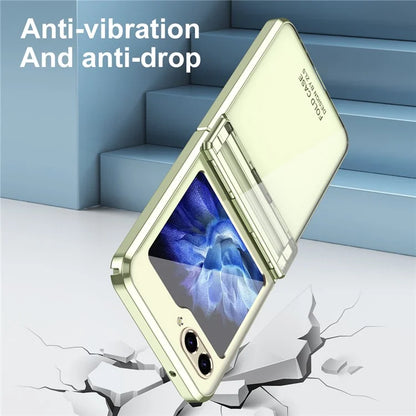 For Samsung Galaxy Z Flip6 5G Case Electroplating Hard PC Folding Phone Cover