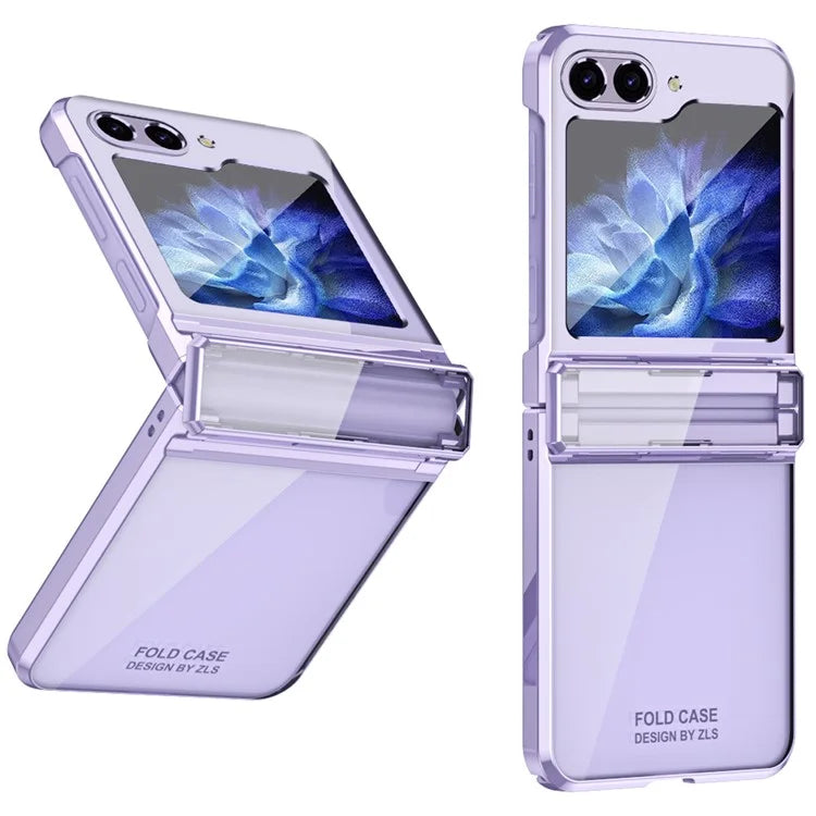 For Samsung Galaxy Z Flip6 5G Case Electroplating Hard PC Folding Phone Cover