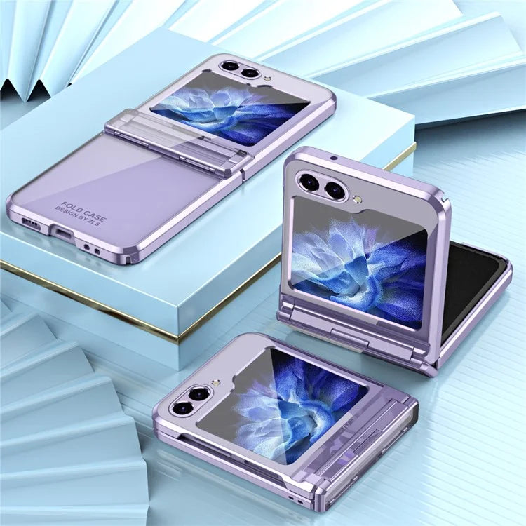 For Samsung Galaxy Z Flip6 5G Case Electroplating Hard PC Folding Phone Cover