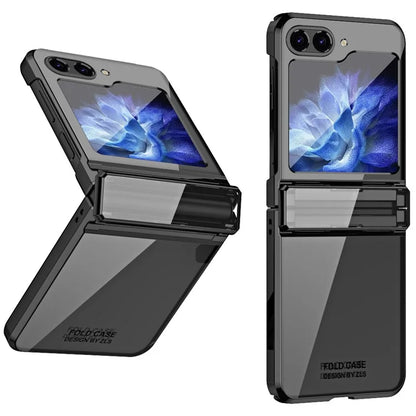 For Samsung Galaxy Z Flip6 5G Case Electroplating Hard PC Folding Phone Cover