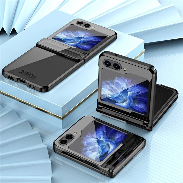 For Samsung Galaxy Z Flip6 5G Case Electroplating Hard PC Folding Phone Cover