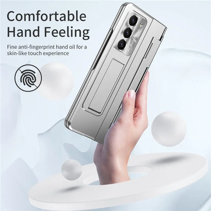 For Samsung Galaxy Z Fold6 5G Case Hinge Protection PC Phone Cover with Kickstand