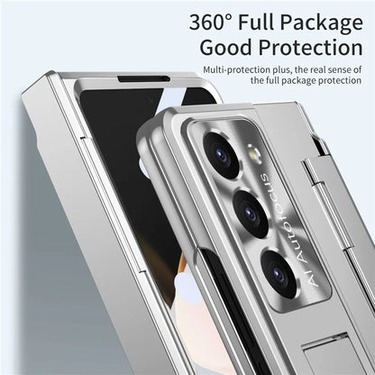 For Samsung Galaxy Z Fold6 5G Case Hinge Protection PC Phone Cover with Kickstand