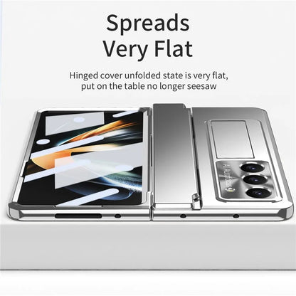 For Samsung Galaxy Z Fold6 5G Case Hinge Protection PC Phone Cover with Kickstand
