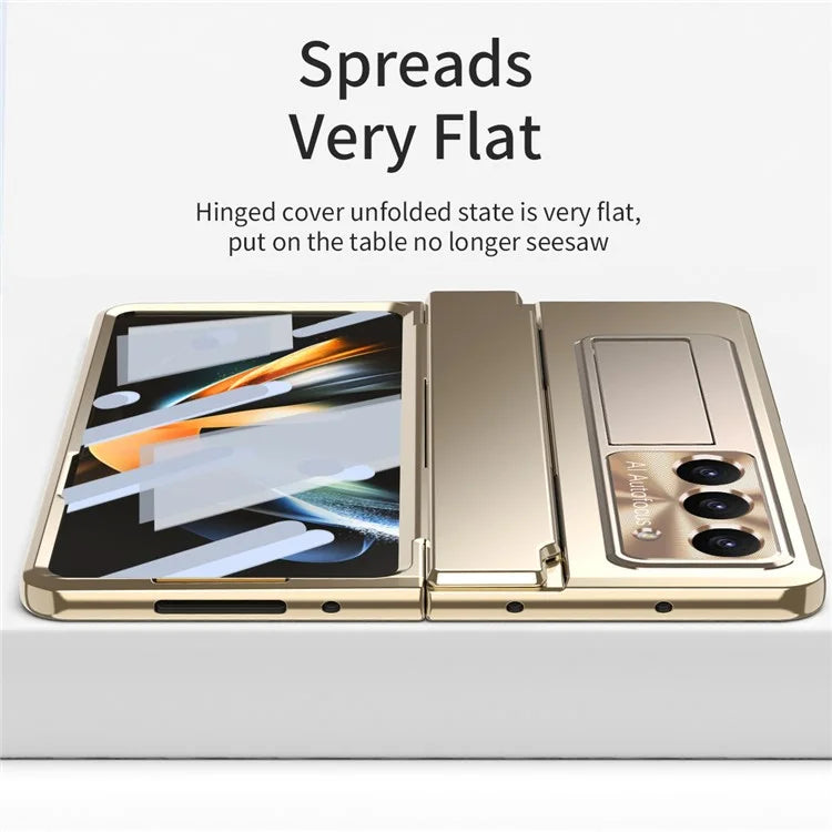 For Samsung Galaxy Z Fold6 5G Case Hinge Protection PC Phone Cover with Kickstand