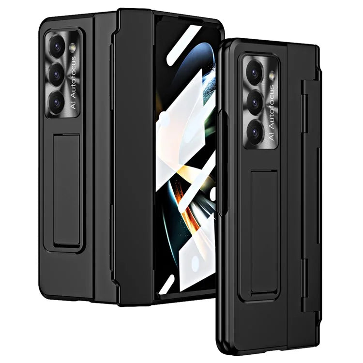 For Samsung Galaxy Z Fold6 5G Case Hinge Protection PC Phone Cover with Kickstand