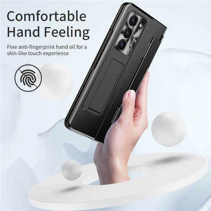 For Samsung Galaxy Z Fold6 5G Case Hinge Protection PC Phone Cover with Kickstand