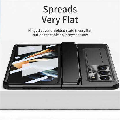 For Samsung Galaxy Z Fold6 5G Case Hinge Protection PC Phone Cover with Kickstand