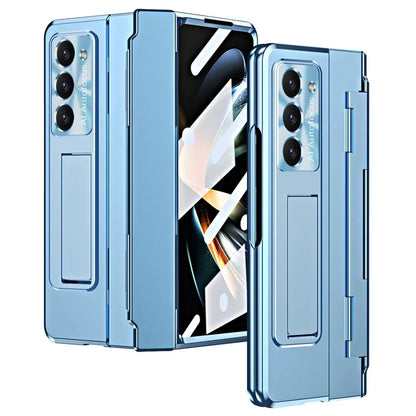 For Samsung Galaxy Z Fold6 5G Case Hinge Protection PC Phone Cover with Kickstand