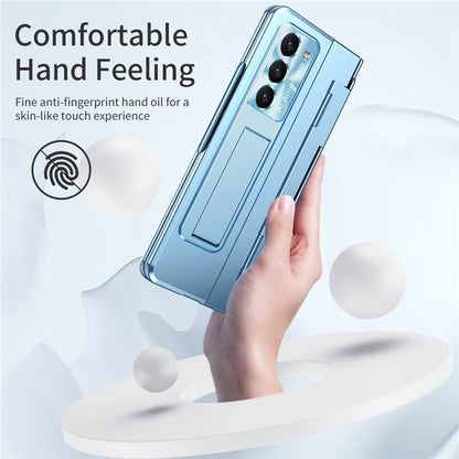 For Samsung Galaxy Z Fold6 5G Case Hinge Protection PC Phone Cover with Kickstand