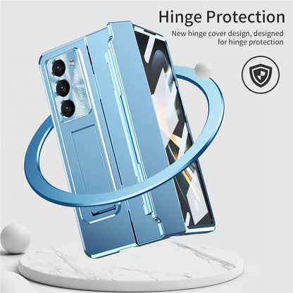 For Samsung Galaxy Z Fold6 5G Case Hinge Protection PC Phone Cover with Kickstand