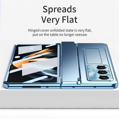 For Samsung Galaxy Z Fold6 5G Case Hinge Protection PC Phone Cover with Kickstand