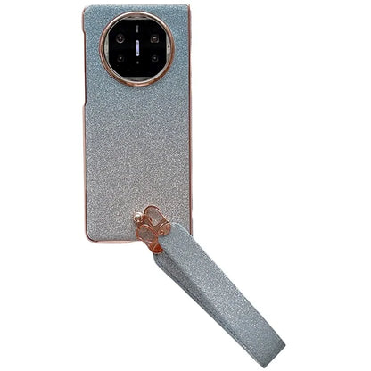 For Huawei Mate X3 5G Case Bling Glitter Hard PC Phone Cover with Wrist Strap