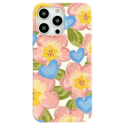 ARU For iPhone 14 Pro Case Water Transfer Printing Matte TPU Shockproof Phone Cover