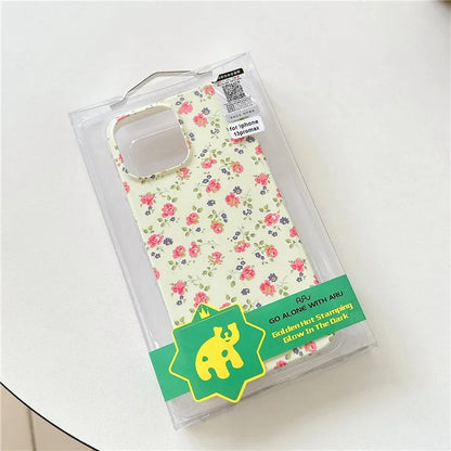 ARU For iPhone 14 Pro Case Water Transfer Printing Matte TPU Shockproof Phone Cover